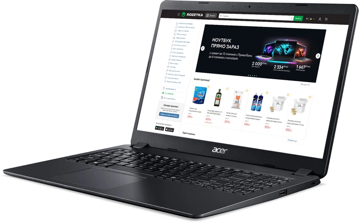 Ноутбук Acer Extensa 15 EX215-54-33LA (NX.EGJEU.01D) Charcoal Black / 15.6" IPS Full HD / Intel Core i3-1115G4 / RAM 16 ГБ / SSD 512 ГБ / - зображення 3