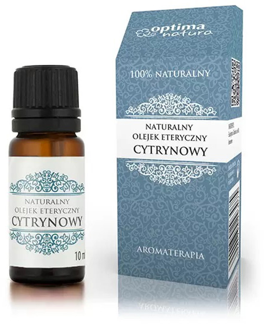 Olejek eteryczny Optima Natura naturalny Cytrynowy 10 ml (5904730293068) - obraz 1