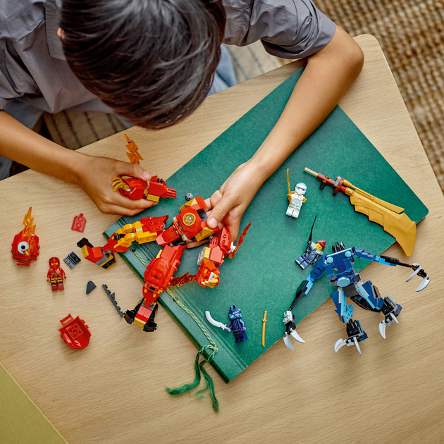 Zestaw klocków LEGO NINJAGO Mech żywiołu ognia Kaia 322 elementy (71808) - obraz 5
