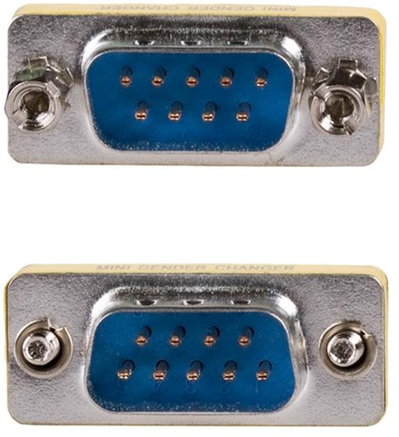 Адаптер Akyga D-Sub 9 pin - D-Sub 9 pin M/M Silver (5901720131232) - зображення 1