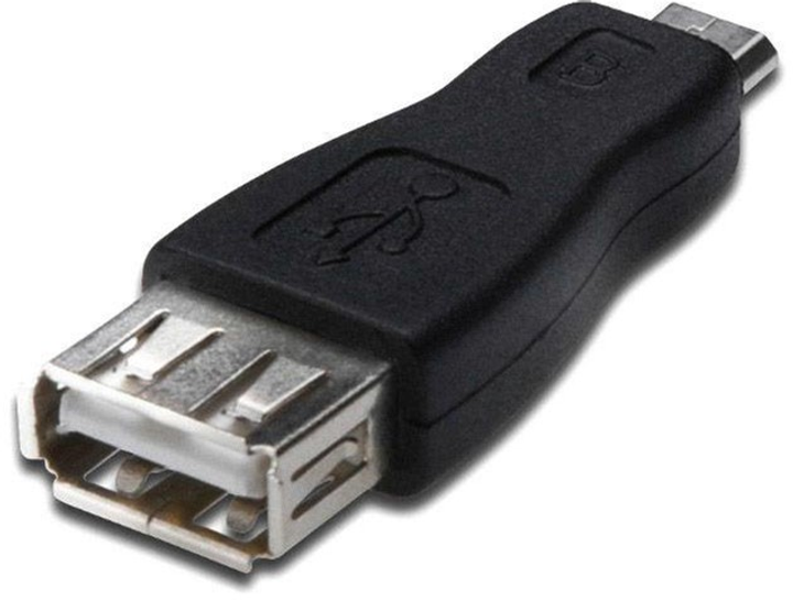 Адаптер Akyga USB Type-A - micro-USB F/M Black (5901720130396) - зображення 2