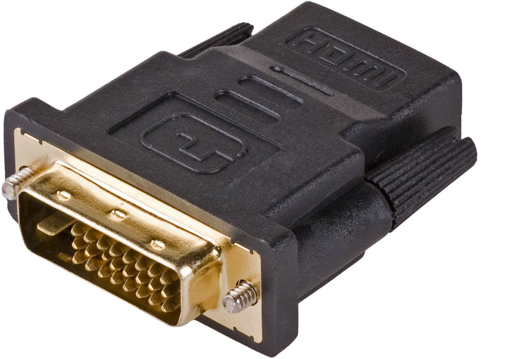 Адаптер Akyga DVI-D - HDMI M/F Black (5901720133410) - зображення 1