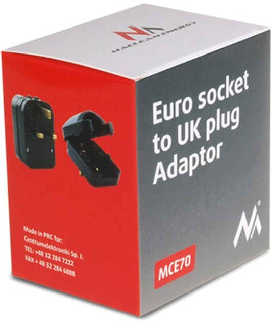 Адаптер дорожній Maclean MCE70 UK - UK Black (5902211100263) - зображення 2