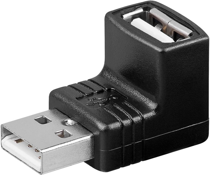 Adapter Goobay USB Type-A - USB Type-A M/F Black (4040849689208) - obraz 1