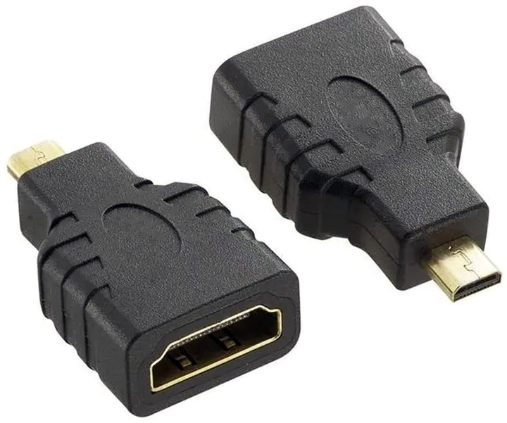 Адаптер Techly HDMI - micro HDMI Type D Black (8057685305144) - зображення 1