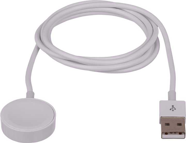 Kabel Akyga do ładowania Apple Watch Wirelss Charger 1 m White (5901720136640) - obraz 1