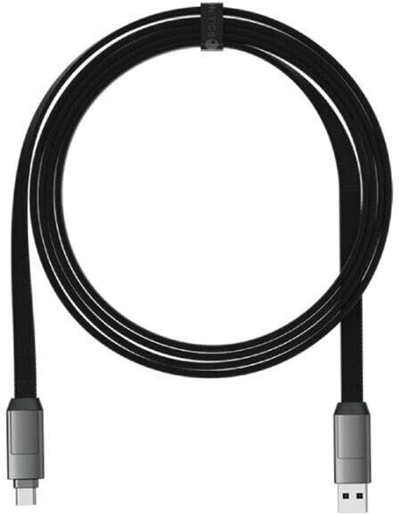 Kabel Logitech USB Type-A - USB Type-C 10 m Black (97855147097) - obraz 1