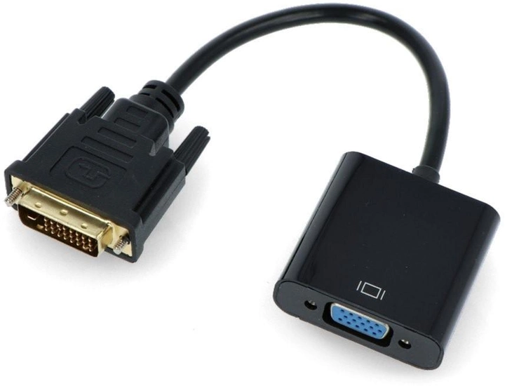 Kabel adapter Akyga VGA - DVI-D F/M 0.15 m Black (5901720134851) - obraz 2