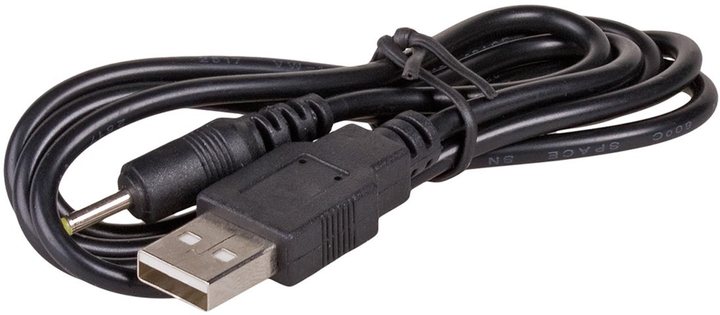 Kabel adapter Akyga USB Type-A - DC M/M 0.8 m Black (5901720132314) - obraz 1