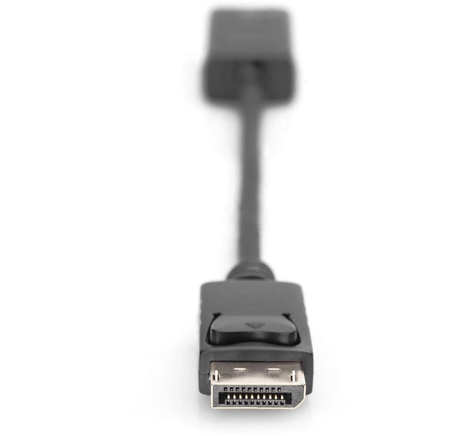 Kabel adapter Digitus DisplayPort - HDMI A M/F 0.2 m Black (4016032427476) - obraz 2