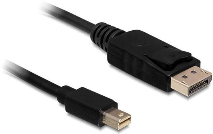 Kabel Delock mini DisplayPort - DisplayPort M/M 2 m Black (4043619824380) - obraz 2