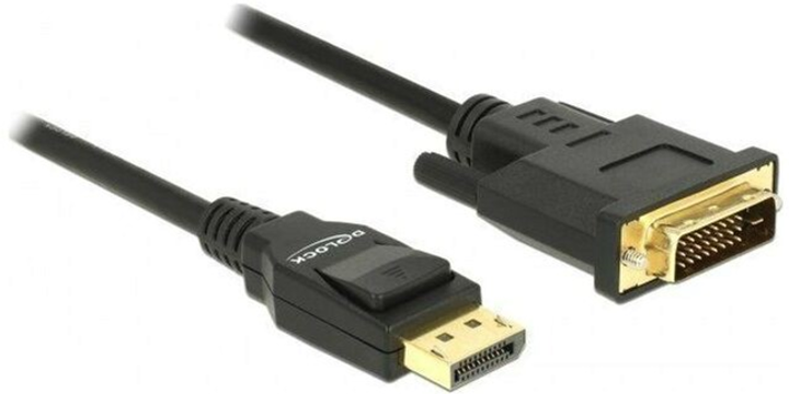 Кабель адаптер Delock DisplayPort - DVI-D M/M 3 м Black (4043619853144) - зображення 1