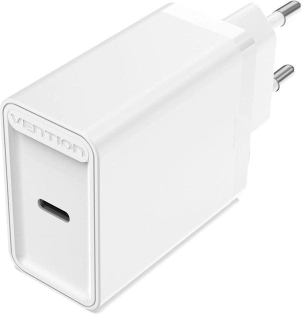 Ładowarka Vention USB Type C + QC4.0 20 W White (FADW0-EU) - obraz 1