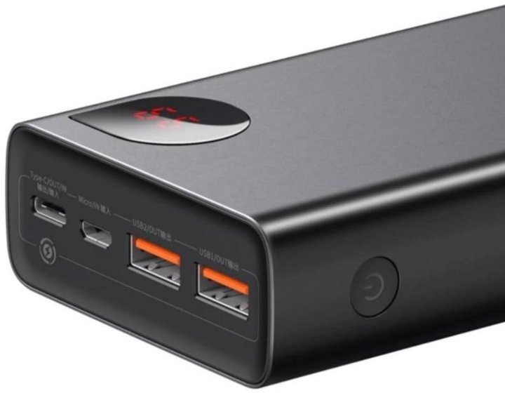 Powerbank Baseus Adaman Metal Digital Display 20000 mAh 65 W, Black (PPIMDA-D01) - obraz 4