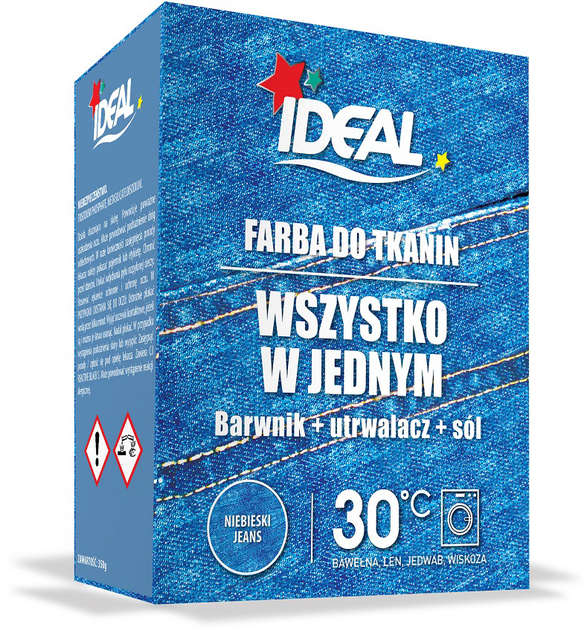 Фарба для тканини Ideal All in One Блакитні джинси 350 г (3045206158251) - зображення 1