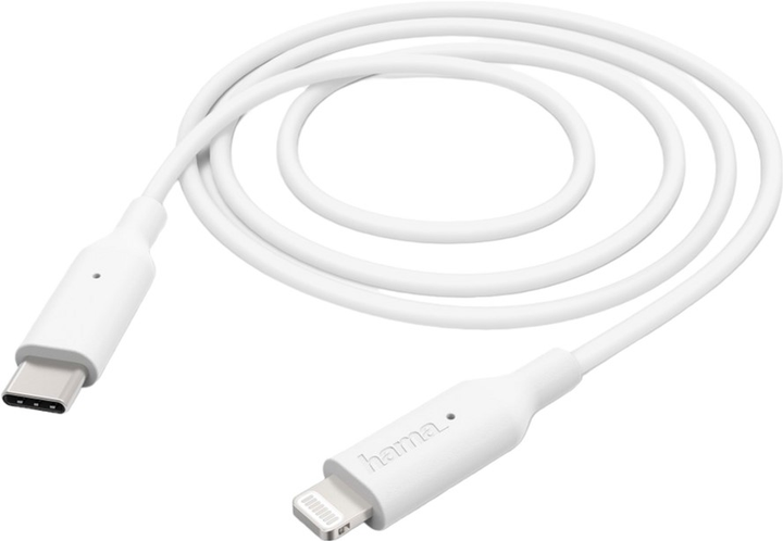 Кабель Hama Data Lightning - USB Type-C M/M 1 м White (4047443407603) - зображення 1