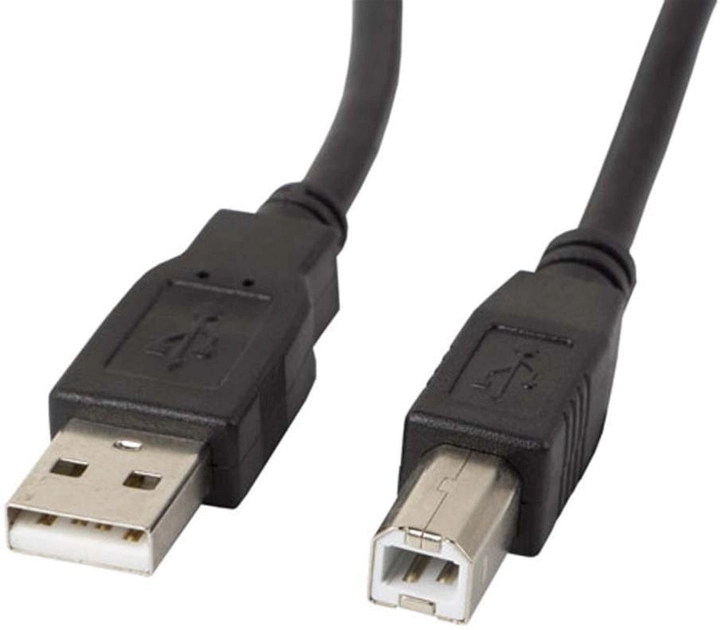 Кабель Lanberg USB Type-A - USB Type-B M/M 1.8 м Black (5901969429893) - зображення 1