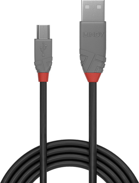 Kabel Lindy USB Type-C - USB Type-B M/M 1 m Black (4002888369411) - obraz 2
