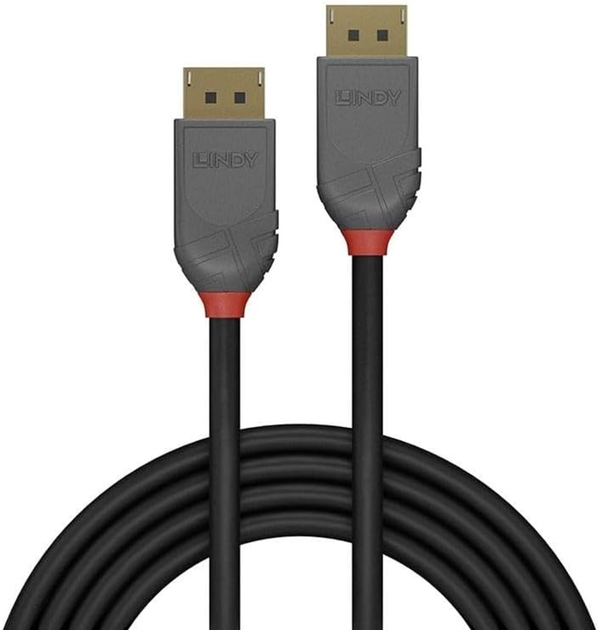 Кабель Lindy Anthra Line DisplayPort M/M 3 м Black (4002888364836) - зображення 1