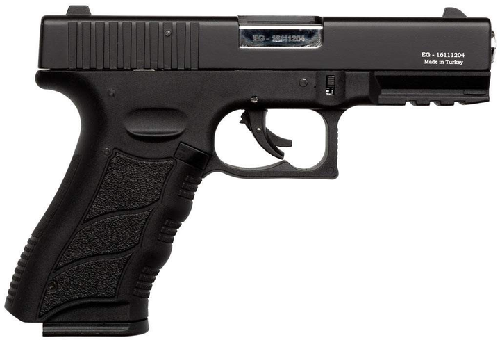 Стартовий шумовий пістолет Ekol Gediz-A Black + 20 холостих набоїв (9 мм) - зображення 2