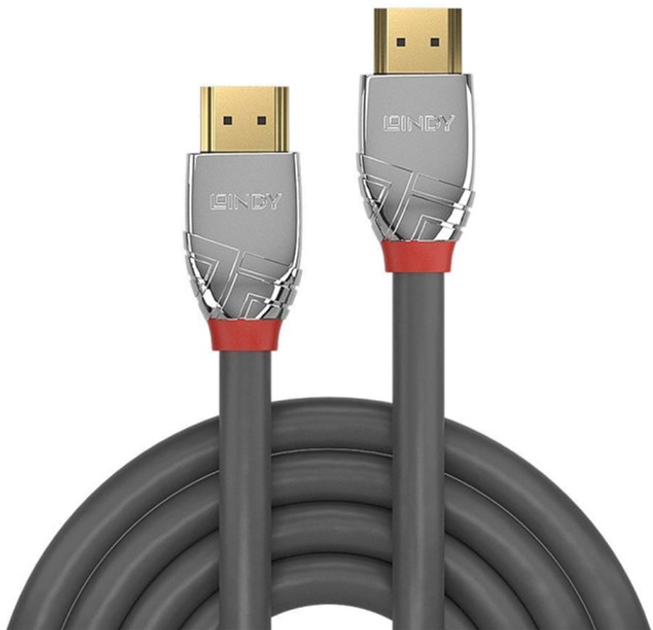 Кабель Lindy High Speed HDMI 2.0 M/M 3 м Gray (4002888378734) - зображення 1