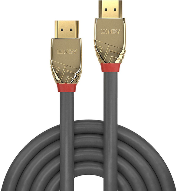 Kabel Lindy Ultra Speed HDMI 2.1 M/M 2 m Gray (4002888376020) - obraz 1