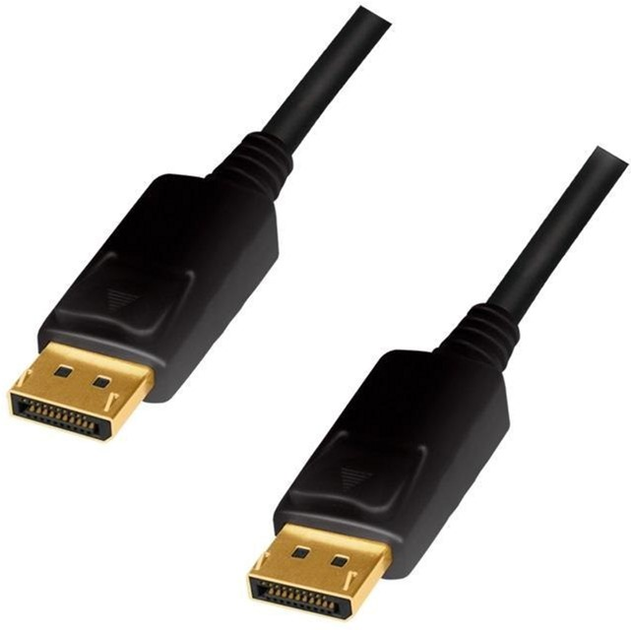 Kabel LogiLink DisplayPort 1.2 M/M 1 m Black (4052792063554) - obraz 1