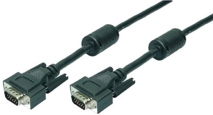 Kabel LogiLink VGA M/M 15 m Black (4260113562512) - obraz 1