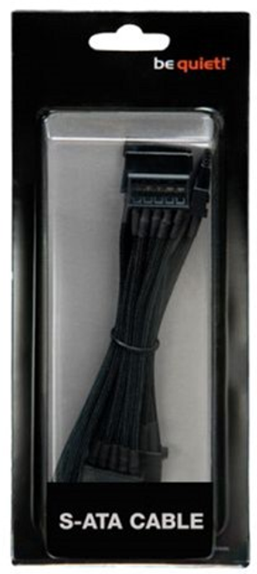 Kabel Be Quiet 4 x SATA - PSU M/M 0.42/0.3 m Black (4260052183410) - obraz 2
