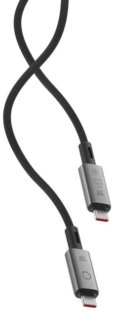 Kabel Linq USB Type-C M/M 1 m Black (8720574620511) - obraz 2
