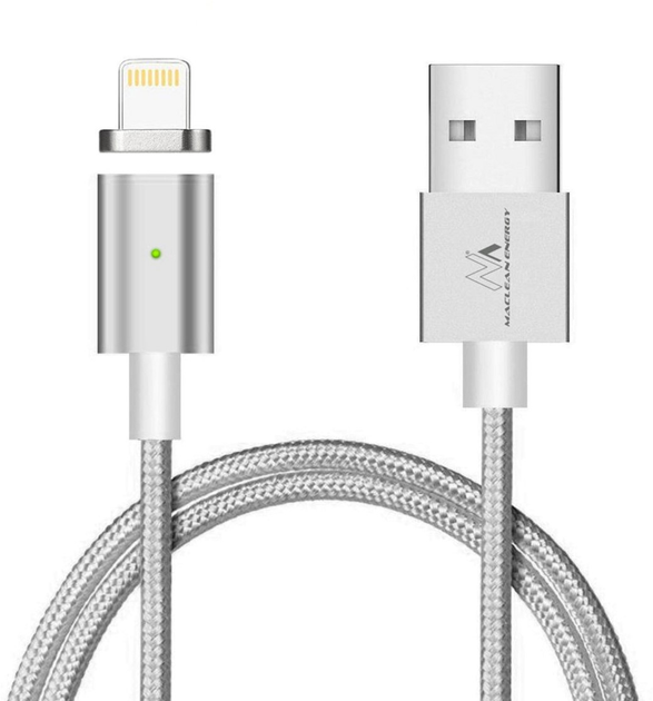 Kabel Maclean USB Type-A - micro-USB 1 m Grey (5902211106449) - obraz 1
