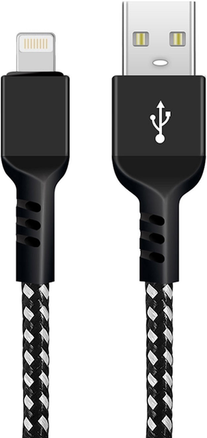 Кабель Maclean USB Type-A - Lightning 1 м Black (5902211119340) - зображення 1