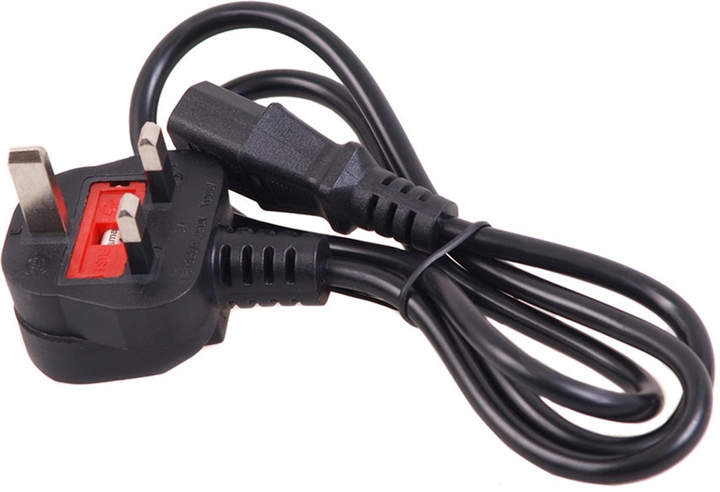 Kabel zasilający kątowy Maclean 3 pin - IEC-C13 1 m Black (5902211102373) - obraz 2