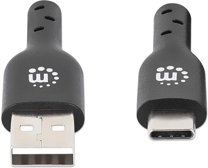 Kabel Manhattan USB Type-C 3.2 Gen 1 - USB Type-A 3 m Black (766623354981) - obraz 2