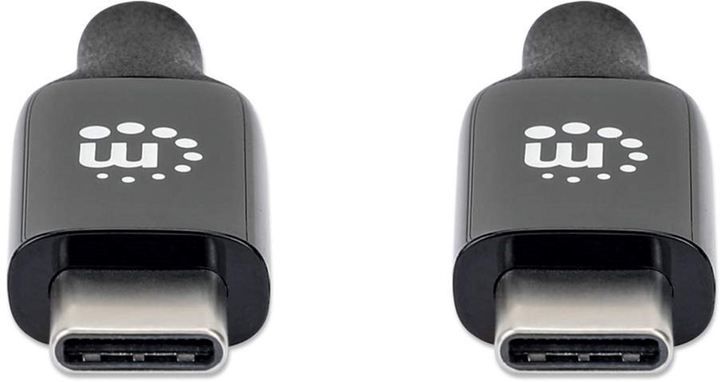 Kabel Manhattan USB Type-C 3.2 M/M 3 m Black (766623355964) - obraz 2