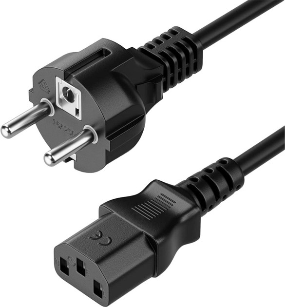 Kabel zasilający Manhattan CEE 7/16 - C13 3 m Black (766623328616) - obraz 1