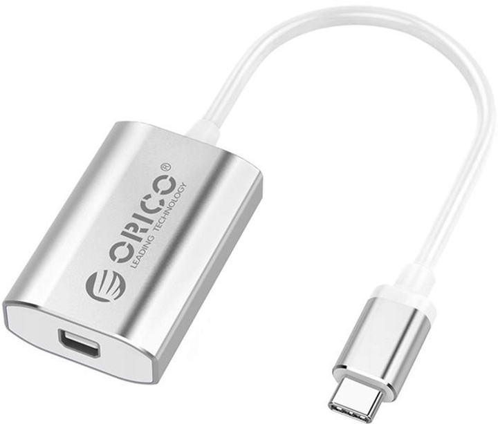 Kabel adapter Orico USB Type-C - mini DisplayPort 0.15 m White (6936761860277) - obraz 1