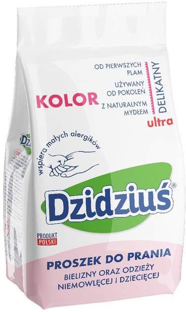 Пральний порошок Dzidziuś Ультра делікатний для кольорового дитячого одягу 1.5 кг (5900133003600) - зображення 1