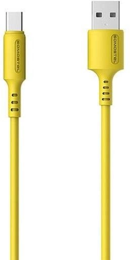 Kabel Somostel USB Type-A - USB Type-C 3.1A 1.2 m Gold (5902012968864) - obraz 1