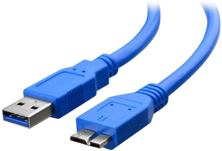 Kabel Techly USB Type-A - micro-USB M/M 2 m Blue (8057685304864) - obraz 1