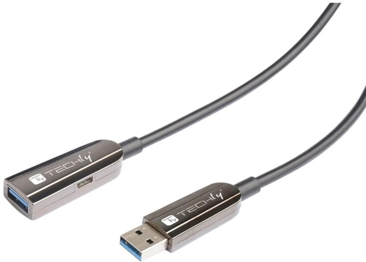 Кабель-подовжувач Techly USB Type-A 3.2 M/F 20 м Black (8051128108217) - зображення 1