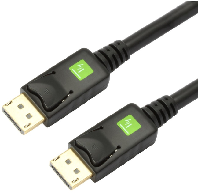 Kabel Techly 4K DisplayPort M/M 10 m Black 4K (8054529026647) - obraz 1