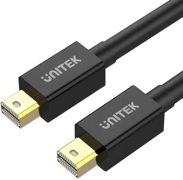 Kabel Unitek mini Displayport M/M 3 m Black (4894160033291) - obraz 1