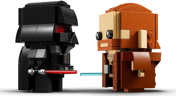 Zestaw klocków LEGO BrickHeadz Obi-Wan Kenobi i Darth Vader 260 elementów (40547) - obraz 4