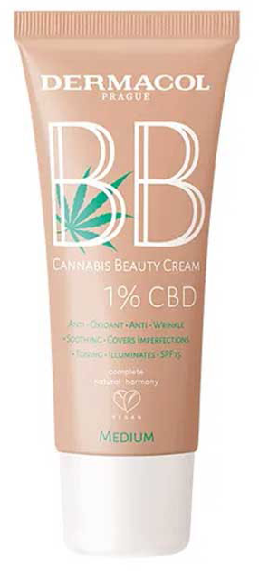 BB-крем для обличчя Dermacol BB Cannabis Beauty Medium 30 мл (85956520) - зображення 1