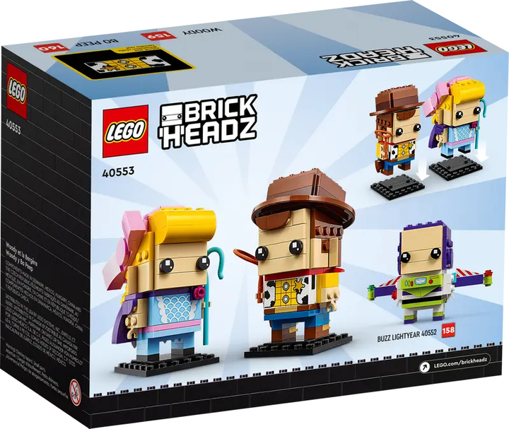 Конструктор LEGO BrickHeadz Вуді та Бо Піп 296 деталей (40553) - зображення 2