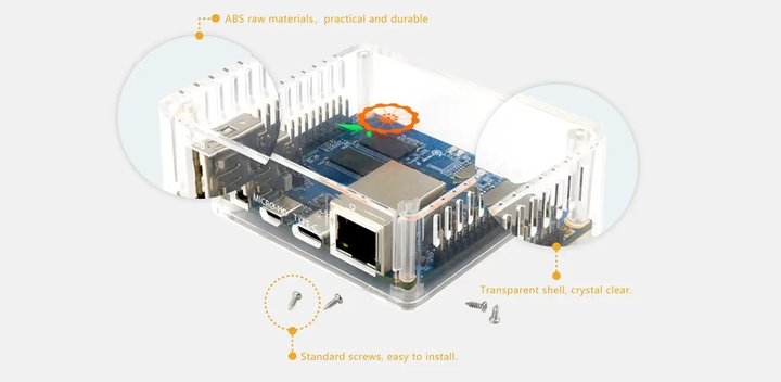 Корпус для Orange Pi Zero2 ABS прозорий (RD058) - изображение 1