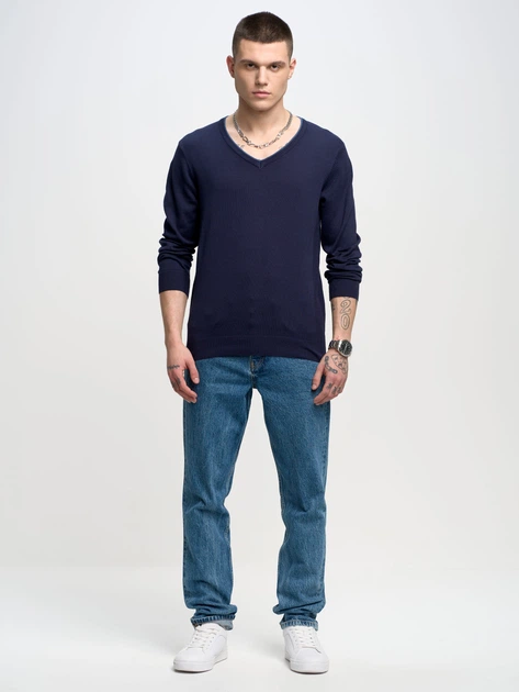 Sweter męski Big Star Vason-403 XL Ciemnoniebieski (5900714650513) - obraz 3