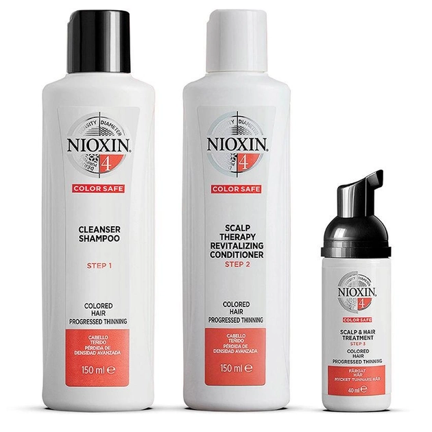 Zestaw do pielęgnacji włosów Nioxin System 4 szampon do włosów 150 ml + odżywka do włosów 150 ml + kuracja zagęszczająca do włosów 40 ml (4064666305042) - obraz 1