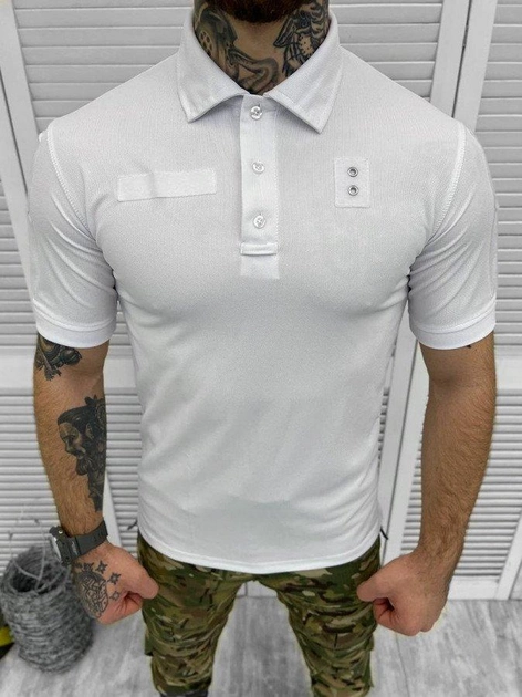 Тактична футболка polo white 2XL - зображення 2